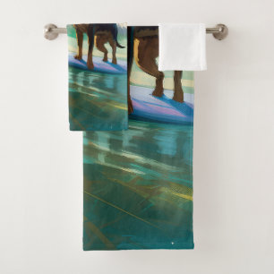 Peinture de Surf sur Plage de Kelpie Australien