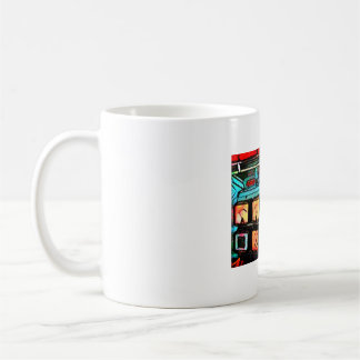 Peinture de tasse à café d'un ancien testeur de mo
