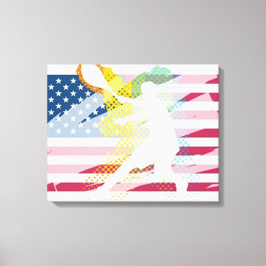 Peinture de tennis sur toile (Recto)