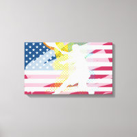 Peinture de tennis sur toile