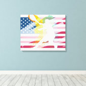 Peinture de tennis sur toile (Insitu (Plancher de Bois))