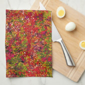 Peinture de terrain à fleurs sauvages - Serviette (Quart Plié)