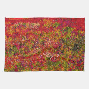 Peinture de terrain à fleurs sauvages - Serviette