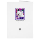 Peinture de Terrier West Highland White Chien Art (Dos)