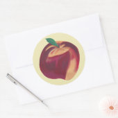 Peinture de toute la pêche mûre, Stickers de fruit (Enveloppe)