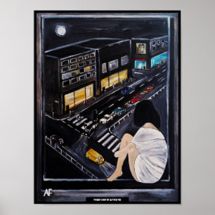 Peinture de vendredi soir par Alfred Fox Affiche