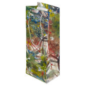 Peinture de vignoble de sac de cadeau de vin (Dos Angle)
