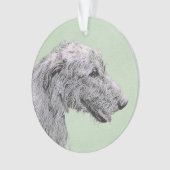 Peinture de Wolfhound irlandais - Joli art origina (devant)