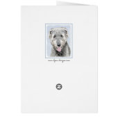 Peinture de Wolfhound irlandais - Joli art origina (Dos)