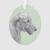 Peinture de Wolfhound irlandais - Joli art origina (devant)