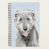 Peinture de Wolfhound irlandais - Joli art origina (Devant)