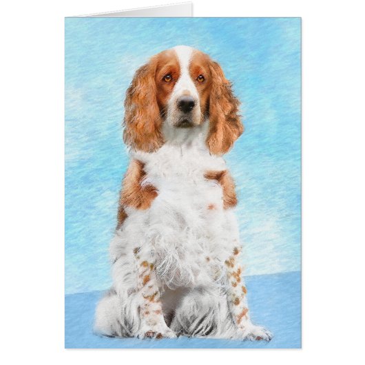 Peinture d'espagnol Welsh Springer - Art original (Devant)