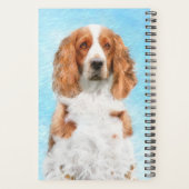 Peinture d'espagnol Welsh Springer - Art original  (Dos)