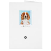 Peinture d'espagnol Welsh Springer - Art original  (Dos)