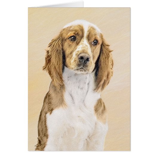 Peinture d'espagnol Welsh Springer - Art original (Devant)
