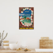 Peinture d'Hawaii Impression d'art hawaïen Affiche (Cuisine)
