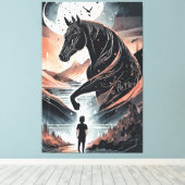 Peinture d'impression en toile étirée (Insitu (Plancher de Bois))