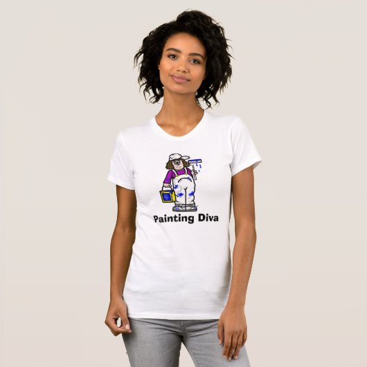 Peinture Diva T-shirt femme (Devant entier)