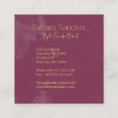 Peinture d'or de Bourgogne moderne - Carte de visi (Dos)