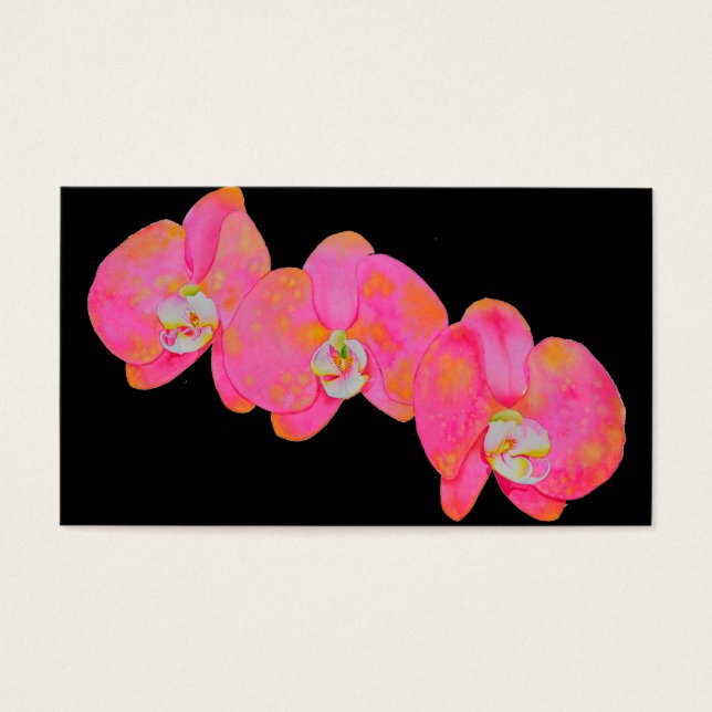 Peinture d'orchidée rose (Devant)