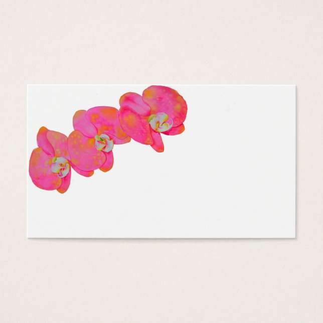 Peinture d'orchidée rose (Devant)