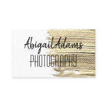 Peinture dorée moderne Carte de visite minimal