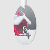 Peinture Downy Woodpecker - Art original pour oise (devant)