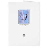 Peinture Downy Woodpecker - Art original pour oise (Dos)