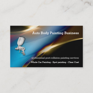 Peinture du corps automatique   Carte de visite pr