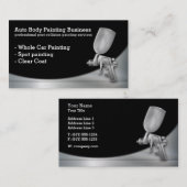 Peinture du corps automatique | Carte de visite pr (Devant / Derrière)