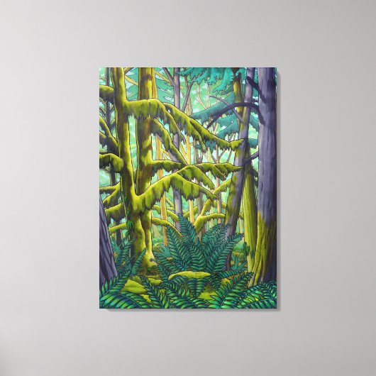 Peinture du paysage canadien toile de la forêt Imp (Recto)