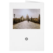 Peinture du pont Charles à Prague au lever du sole (Dos)