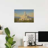 Peinture du temple d'Orem Utah™ Art mural LDS Post (Bureau à domicile)