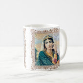 Peinture d'une belle fille perse mug (Devant droit)