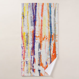 Peinture éclaboussée sur fond blanc, art, fin