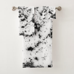 Peinture en marbre noir blanc Abstrait