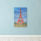 Peinture en mosaïque de toile enveloppée de la Tou (Insitu (Plancher de Bois))