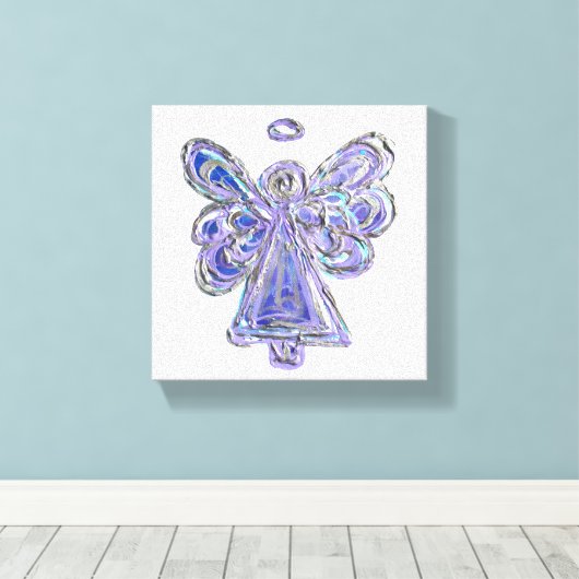 Peinture en toile violet Guardian Angel Art envelo (Insitu (Plancher de Bois))