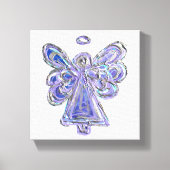 Peinture en toile violet Guardian Angel Art envelo (Recto)