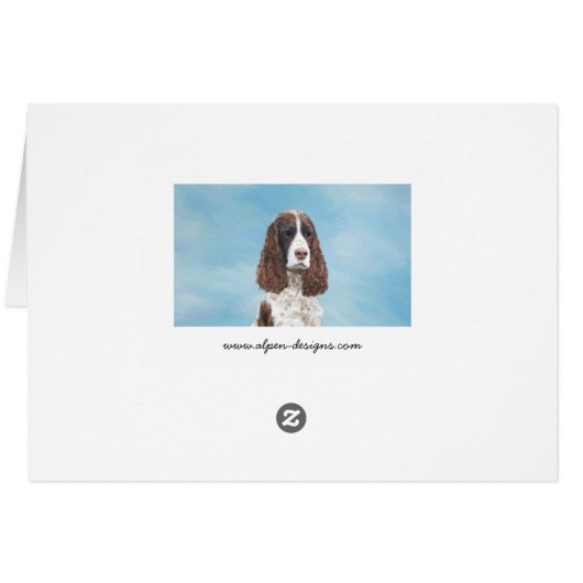 Peinture espagnole Springer anglaise Peinture orig (Dos Horizontal)