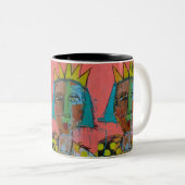 Peinture et couronne 11oz Mug (Devant droit)