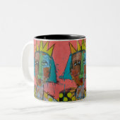 Peinture et couronne 11oz Mug (Devant gauche)