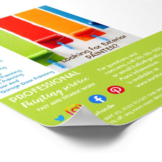 Peinture et décoration du prospectus (Coin)