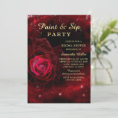 Peinture et Sip Invitation de la douche nuptiale (Debout devant)