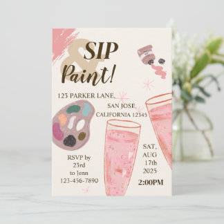 Peinture Et Sip Invitation Dégustation De Vins