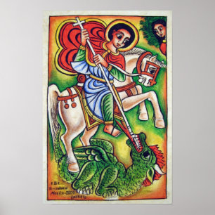 Peinture éthiopienne d'église - affiche de Kidus