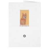 Peinture finlandaise Spitz - Jote Original Chien A (Dos)