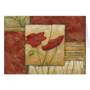 Peinture florale avec les courses évidentes de