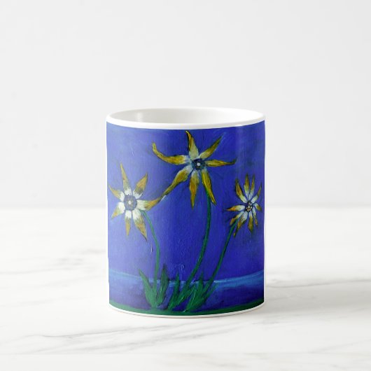 Peinture florale Blanc 325 ml Mug blanc classique (Centre)