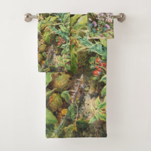 Peinture florale de fleurs de pétunias vintage jol